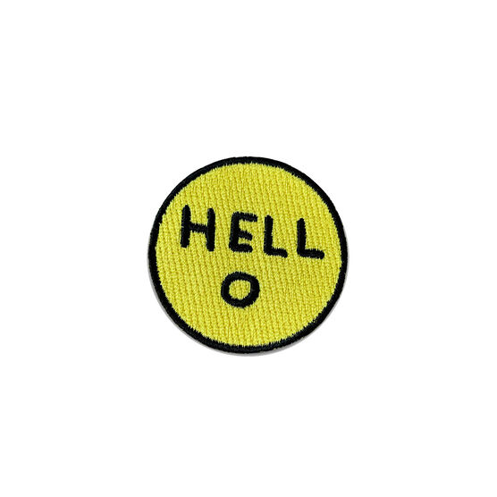 David Shrigley Hello patch